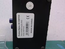 2 PORT VIDEO AUDIO SWITCH