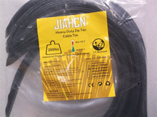 JIAHCN 200lbs Long Zip Ties Heavy Duty Tie 18 Inch Cable Wraps Black Industrial