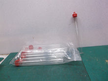 lot of 12 6" x 3/4" specimen tubes with caps