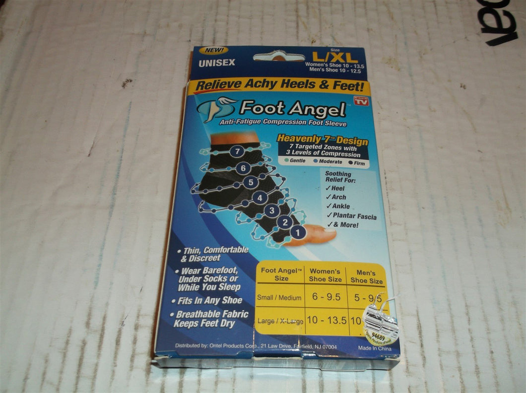 FOOT ANGEL Anti-Fatigue Compression Foot Sleeve Plantar Fasciitis Heel Pain L/XL