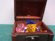 Diving Gem Pool Toy 10 Big Colorful Diamond Set with Big Treasure Chest