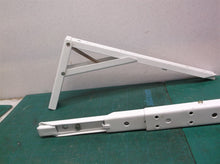 Set of 2 11" long folding shelf brackets white