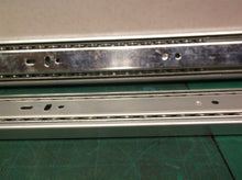 set of 2 19" draw slides white no hardware