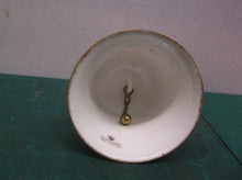 Vintage Golden Crown Pink Roses Bell Heart Handle Made in England