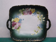8.5" serving tray with flowers made in Germany