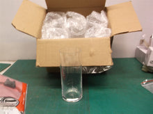 lot of 6 red co. cylinder glasses