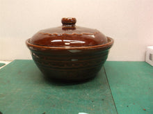 Mar Crest Stoneware Dots and Daisies Brown Oven Proof Casserole Dish 8.5 in Wide