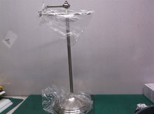 Bathroom Free Standing Toilet Tissue Paper Roll Holder Reserve Satin Nickel