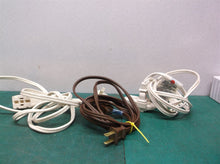 lot of 3 extension cables 2 prong no ground pin