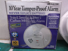 New USI 3-in-1 MIC1509S Universal Smoke, Fire & CO 10yr battery