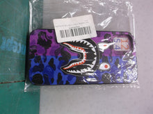 Shark Teeth Hard-shell Silicone Case Fits iPhone 12 mini 5.4 in Purple Blue