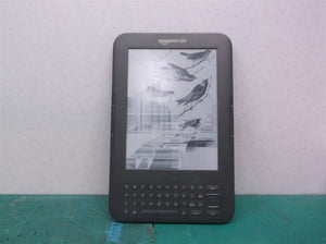 Amazon Kindle Keyboard D00901 Gray 3rd Gen 4GB 6" eBook Reader w broken screen