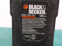 Black & Decker Firestorm Spotlight Flashlight Torch FSL18 18V with old battery