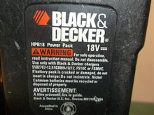 Black Decker HPG1800 18 V 3/8" Cordless Drill/Driver with old battery