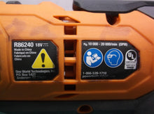 Ridgid R86240B 18V Brushless Oscillating Multi-Tool w saw head sn:cs21172dm20195