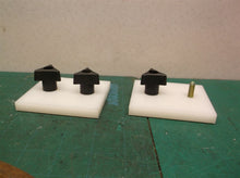 3x3-1/4 t slot jig inserts plastic 2 pc 6 screws 5 knobs