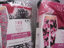 Two Left Feet, S/MD (4-10), PRETTY IN PINK LEGGINGS, New,