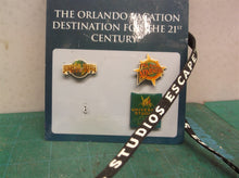 Universal Studios Florida Pins -Escape Set of 3 with lanyard & card