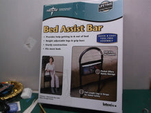 Medline Bed Assist Bar with Storage Pocket for Elderly Adults Getting In/Out