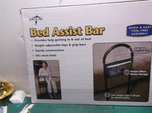 Medline Bed Assist Bar with Storage Pocket for Elderly Adults Getting In/Out