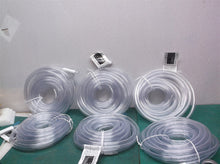 lot of 6 Everbilt Clear Vinyl Tubing 5/16 in. I.D. x 7/16in. O.D. x 20’