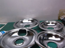 Universal Chrome Drip Pan Set Small Large Electric Range Stove Burner Bowl 4 PK