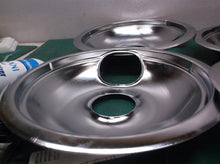 Universal Chrome Drip Pan Set Small Large Electric Range Stove Burner Bowl 4 PK