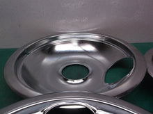 Universal Chrome Drip Pan Set Small Large Electric Range Stove Burner Bowl 4 PK