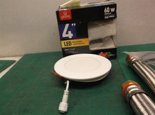 Globe Electric 91497 Recessed Light Slim Energy Star Frost White no power supply