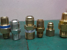 Lot of 8 gas fitting adapters