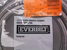 EVERBILT Polymer 12ft Braided Icemaker Water Connector Universal