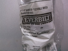 Everbilt 8’ X 4” Diameter Flexible Dryer Transition Duct - Includes 2 Clamps