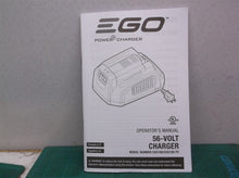 EGO Power Operator's Manual only 56 Volt Charger Model #CH2100/CH2100-FC
