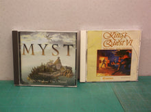Vintage Game Myst & Kings Quest VI CD Windows