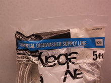 everbilt 5" universal braded dishwasher supply supply line with 2 fittings