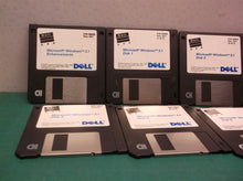 1992 DELL Microsoft Windows 3.1 on 3.5" Diskettes, 8 Floppy Disks (Kit PN 27920)