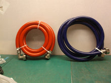 Blue/Red Rubber Washing Machine Inlet Hoses PVC Covered Braided Hose Hot & Cold