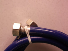 Blue Rubber Washing Machine Inlet Hose PVC Covered Braided Hose, cold water