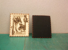 2 The Lovers Guns Skeleton Hook Backed Leather Patches 3-1/4x4