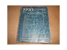 1990 Lincoln Continental Service Workshop Manual OEM