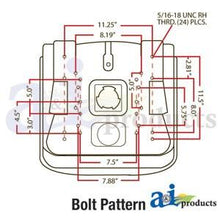 LVA10029 LGT100YL LGT125YL Seat-Yellow Fits JD: 4200 4210 4300 4310 4400 4410