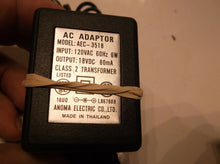 Anoma Electric AEC-3 5/8 AC Adapter 18VDC 80mA