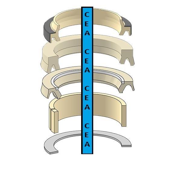 71445615 Arm Cylinder Rod Seal Kit Fits Fiat-Hitachi FH200-3