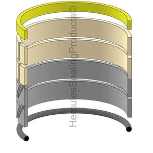 71445811 Arm Cylinder Piston Seal Kit Fits Fiat-Hitachi FH220-3