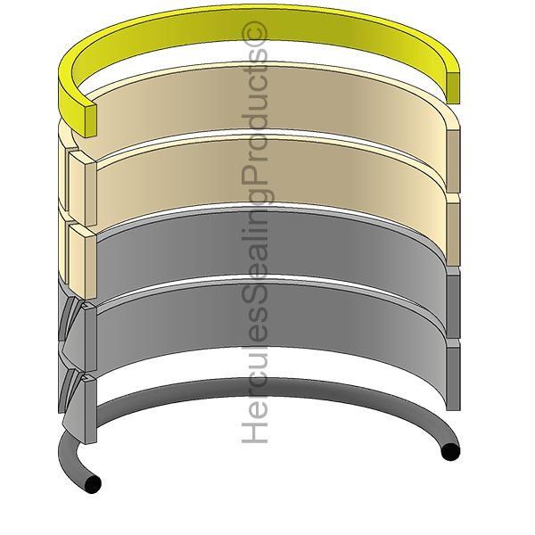 71445811 Arm Cylinder Piston Seal Kit Fits Fiat-Hitachi FH220-3