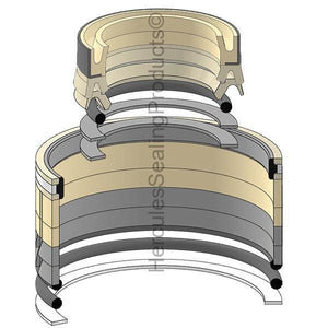 YY01V00003R300 Arm Cylinder Seal Kit Fits Kobelco SK115SR SK135SR