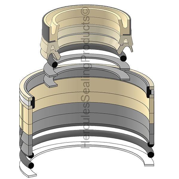 YY01V00003R300 Arm Cylinder Seal Kit Fits Kobelco SK115SR SK135SR