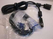 (2) 15 Pin Male-Male 6 Ft Monitor VGA Cable - 1 New & 1 Used