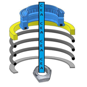 6813752 Clamp Cylinder Seal Kit Fits Bobcat 435