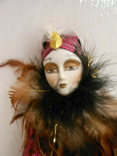 1990 Brinn's Authentic Collector Edition Porcelain Clown With Feather JJ1